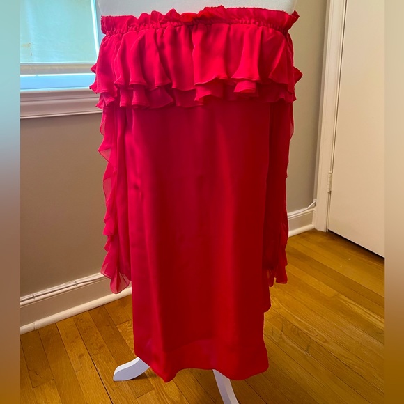 Parker Silk Long Sleeve Dress - Picture 1 of 2